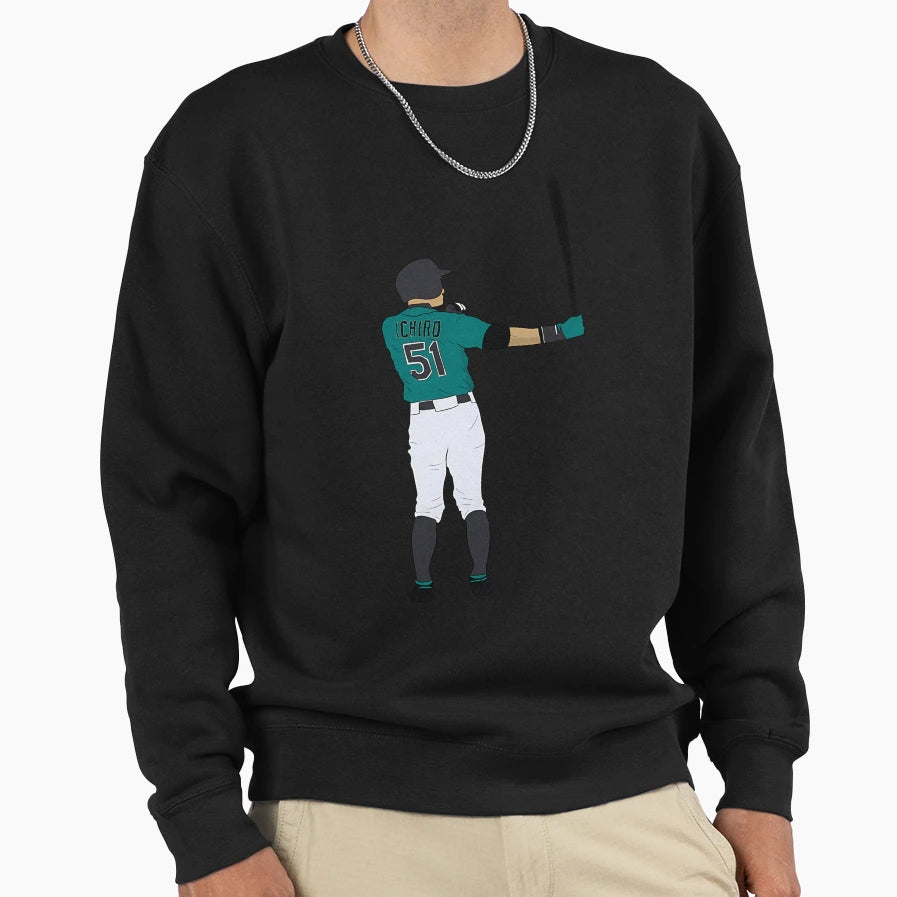 Ichiro Suzuki Sweatshirt - Trendy Graphic Unisex - T-Shirt, Sweatshirt, Hoodie
