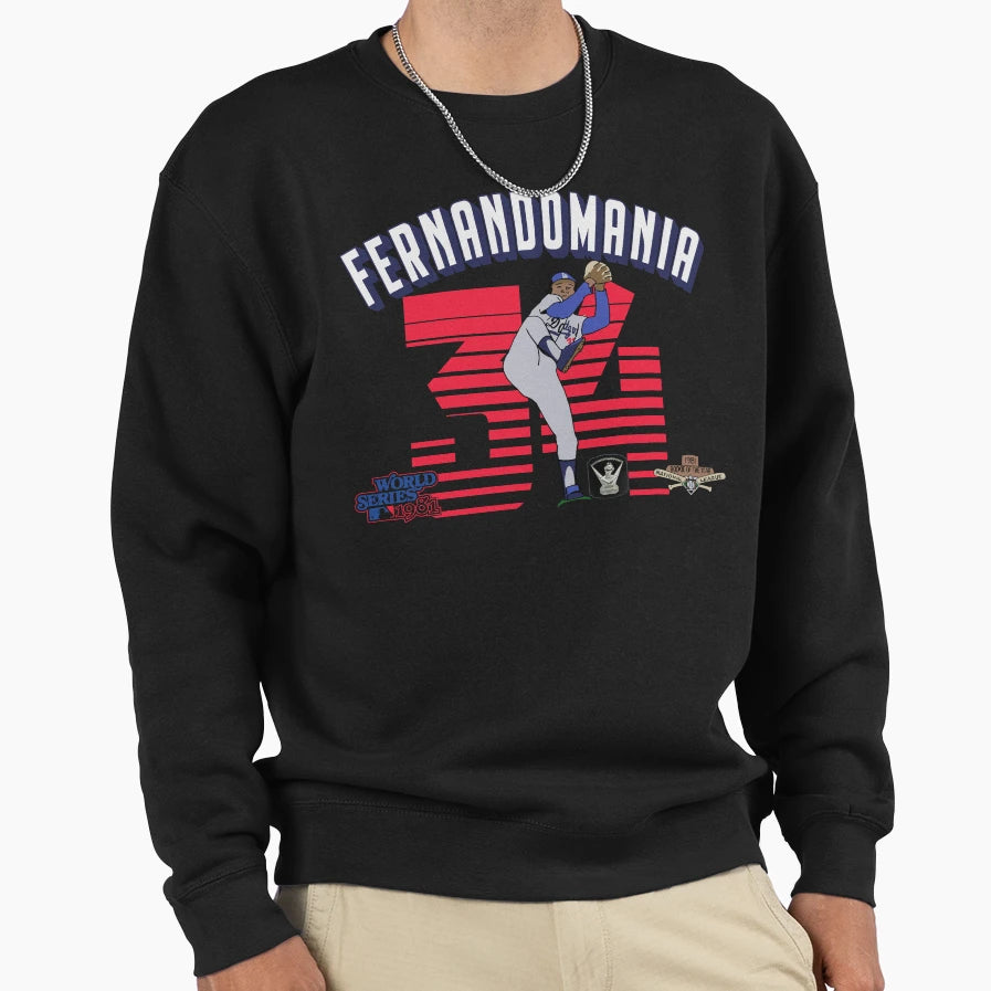 Fernandomania Fernando Valenzuela Sweatshirt - Casual Everyday Wear Unisex - T-Shirt, Sweatshirt, Hoodie
