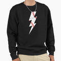 Baseball Lightning Bolt Sweatshirt - Streetwear Style Men Women - T-Shirt, Sweatshirt, Hoodie