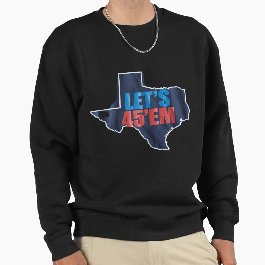 Lets 45 Em Modern Six Football Sweatshirt - Minimalist Print Unisex - T-Shirt, Sweatshirt, Hoodie