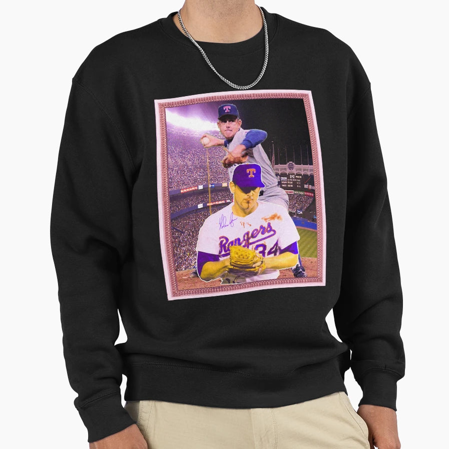 Nolan Ryan Fight Sweatshirt - Novelty Apparel for Adults - T-Shirt, Sweatshirt, Hoodie