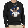 Baseball Team Moose Sweatshirt - Graphic Print Unisex - T-Shirt, Sweatshirt, Hoodie