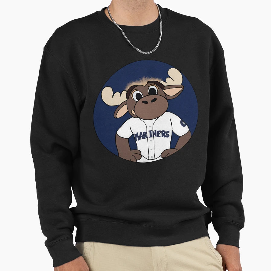 Baseball Team Moose Sweatshirt - Graphic Print Unisex - T-Shirt, Sweatshirt, Hoodie