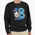 Baseball 8 Year Old Ice Cream Drip 8Th Sweatshirt - Trendy Graphic Unisex - T-Shirt, Sweatshirt, Hoodie