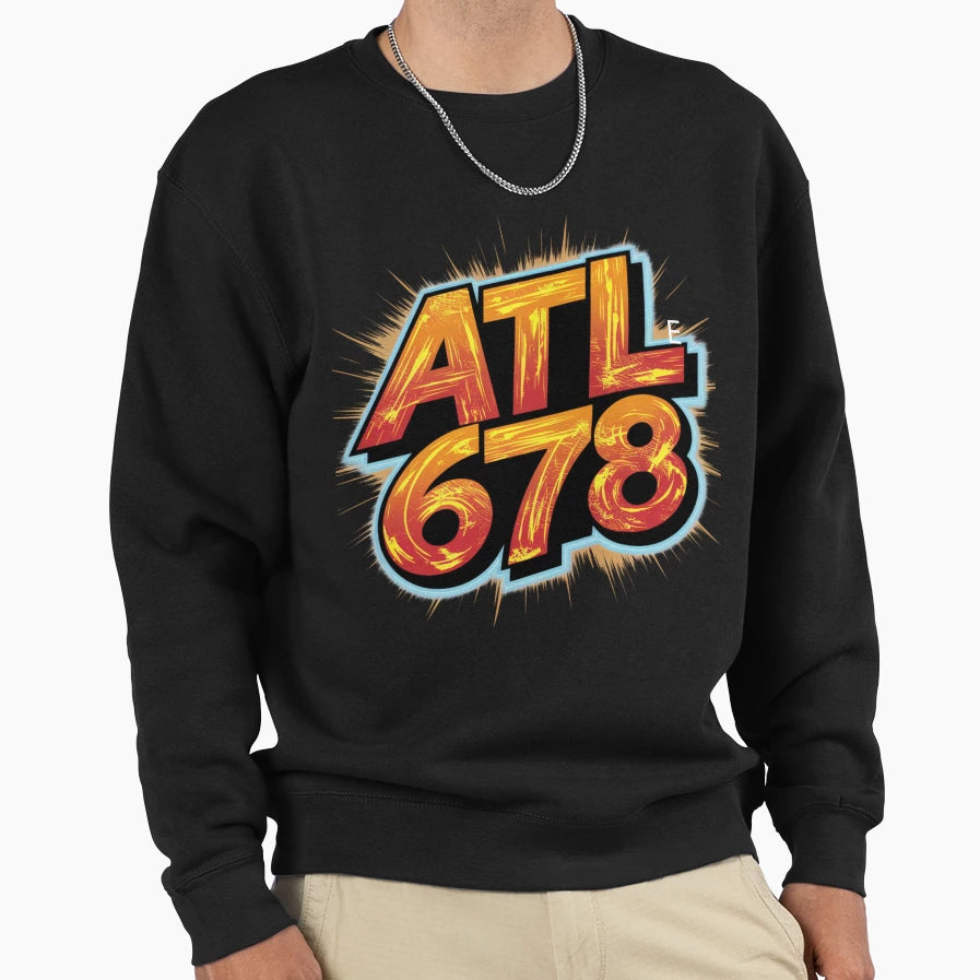 Atlanta Atl Sweatshirt - Casual Everyday Wear Men Women - T-Shirt, Sweatshirt, Hoodie