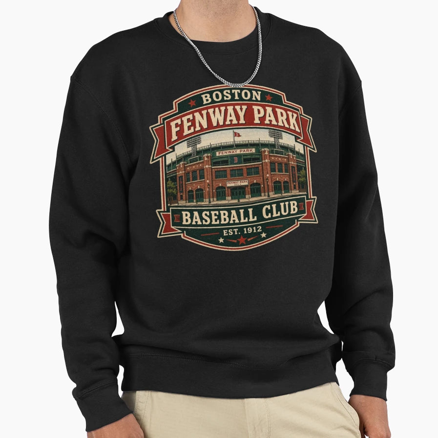 Boston Fenway Park Front Entrance Badge T-Shirt - Minimalist Print Unisex - T-Shirt, Sweatshirt, Hoodie