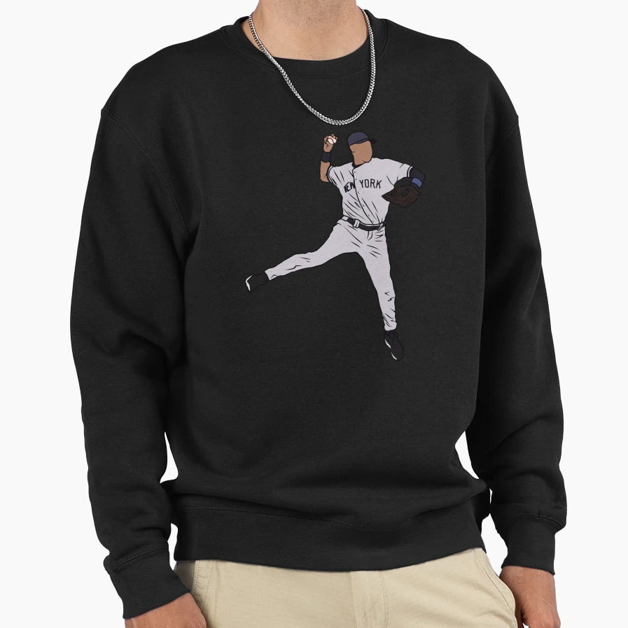 Derek Jeter Jump Throw Sweatshirt - Custom Art Print Unisex - T-Shirt, Sweatshirt, Hoodie
