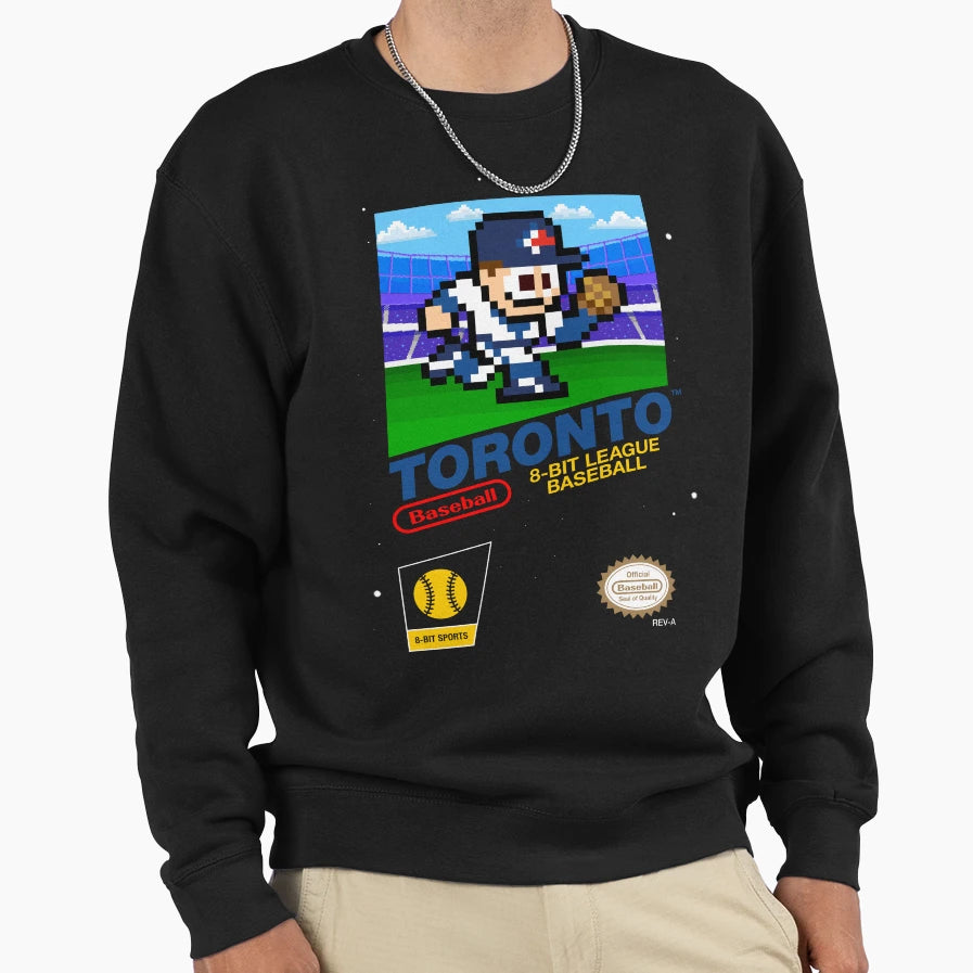 Toronto 8 Bit Videogame Cart Sweatshirt - Unique Graphic Men Women - T-Shirt, Sweatshirt, Hoodie