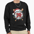 Santa Sports Baseball Player Sweatshirt - Novelty Apparel Unisex - T-Shirt, Sweatshirt, Hoodie