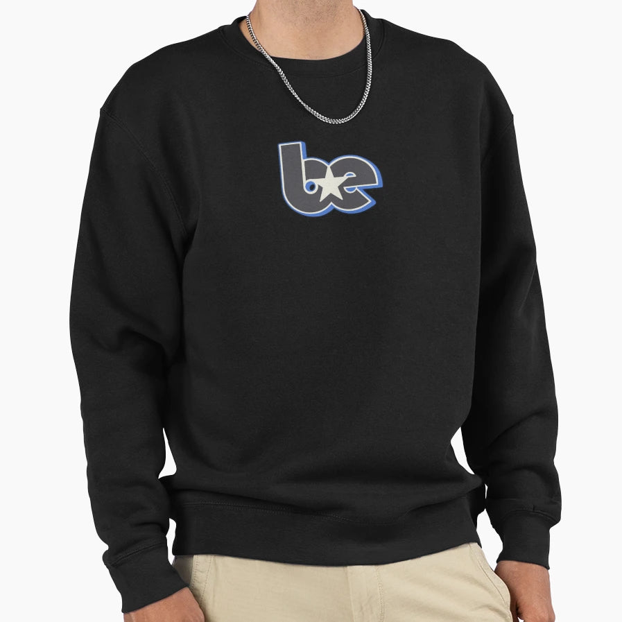 Be Star Contrast Initials Sweatshirt - Casual Everyday Wear for Adults - T-Shirt, Sweatshirt, Hoodie