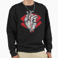 I Love Baseball Stitches Heart Field Sweatshirt - Trendy Graphic Unisex - T-Shirt, Sweatshirt, Hoodie