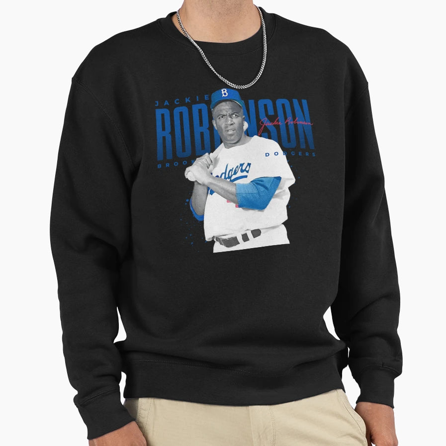 Jackie Robinson Sweatshirt - Novelty Apparel Unisex - T-Shirt, Sweatshirt, Hoodie