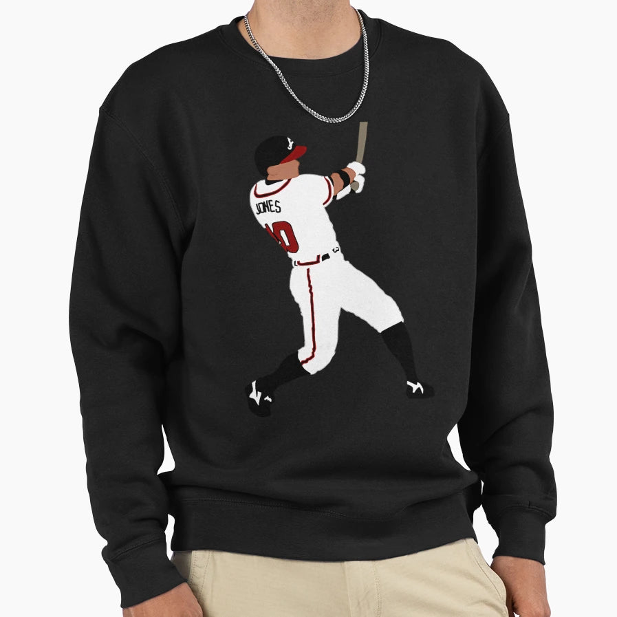 Chipper Jones Minimalist Sweatshirt - Graphic Print Men Women - T-Shirt, Sweatshirt, Hoodie
