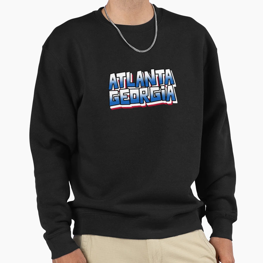 Atlanta Georgia United States Sweatshirt - Aesthetic Graphic for Adults - T-Shirt, Sweatshirt, Hoodie