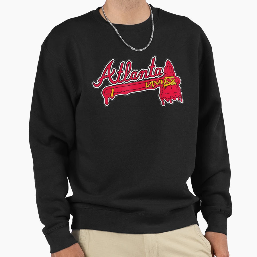 Atlantas Baseball Georgia Brave Sweatshirt - Streetwear Style for Adults - T-Shirt, Sweatshirt, Hoodie