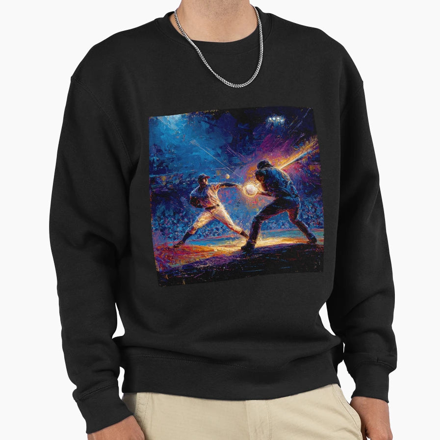 Home Run Baseball Art Collection Sweatshirt - Fun Novelty Design Men Women - T-Shirt, Sweatshirt, Hoodie