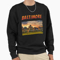 Baltimore Maryland Inner Harbor Sweatshirt - Fun Novelty Design Men Women - T-Shirt, Sweatshirt, Hoodie
