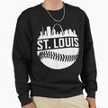 St Louis Baseball Stl Skyline Novelty T-Shirt - Trendy Graphic Men Women - T-Shirt, Sweatshirt, Hoodie