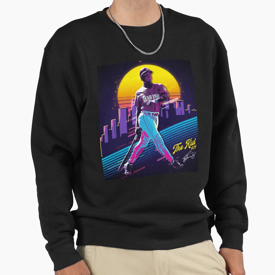 Ken Griffey Jr Basketball Legend Sweatshirt - Minimalist Print for Adults - T-Shirt, Sweatshirt, Hoodie