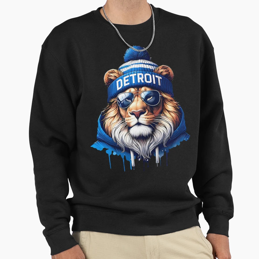 Detroit Lions Sweatshirt - Streetwear Style Men Women - T-Shirt, Sweatshirt, Hoodie