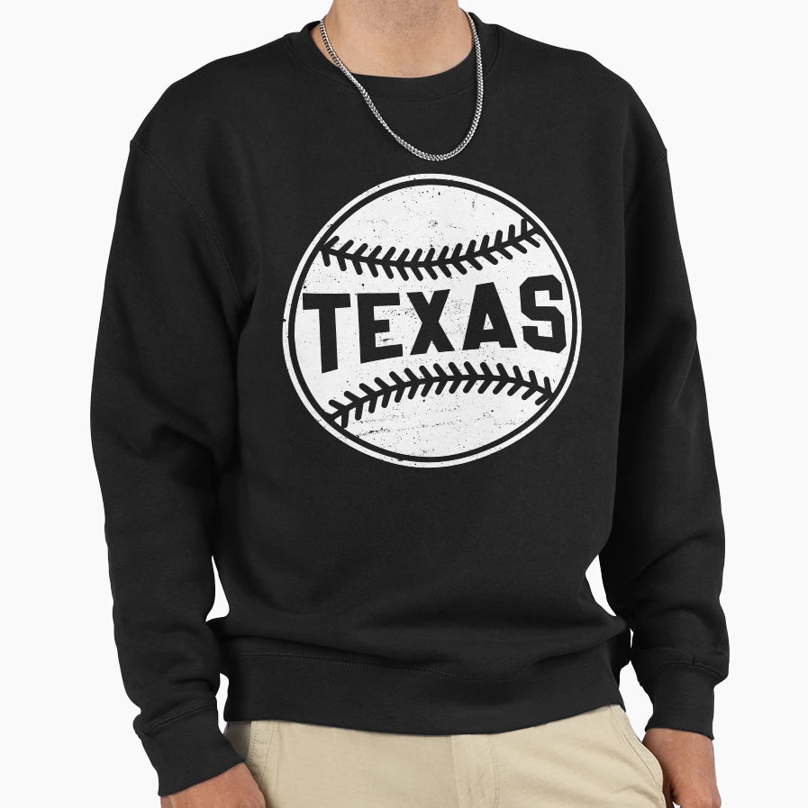 Texas City Baseball Lover Gameday Sweatshirt - Trendy Graphic Unisex - T-Shirt, Sweatshirt, Hoodie