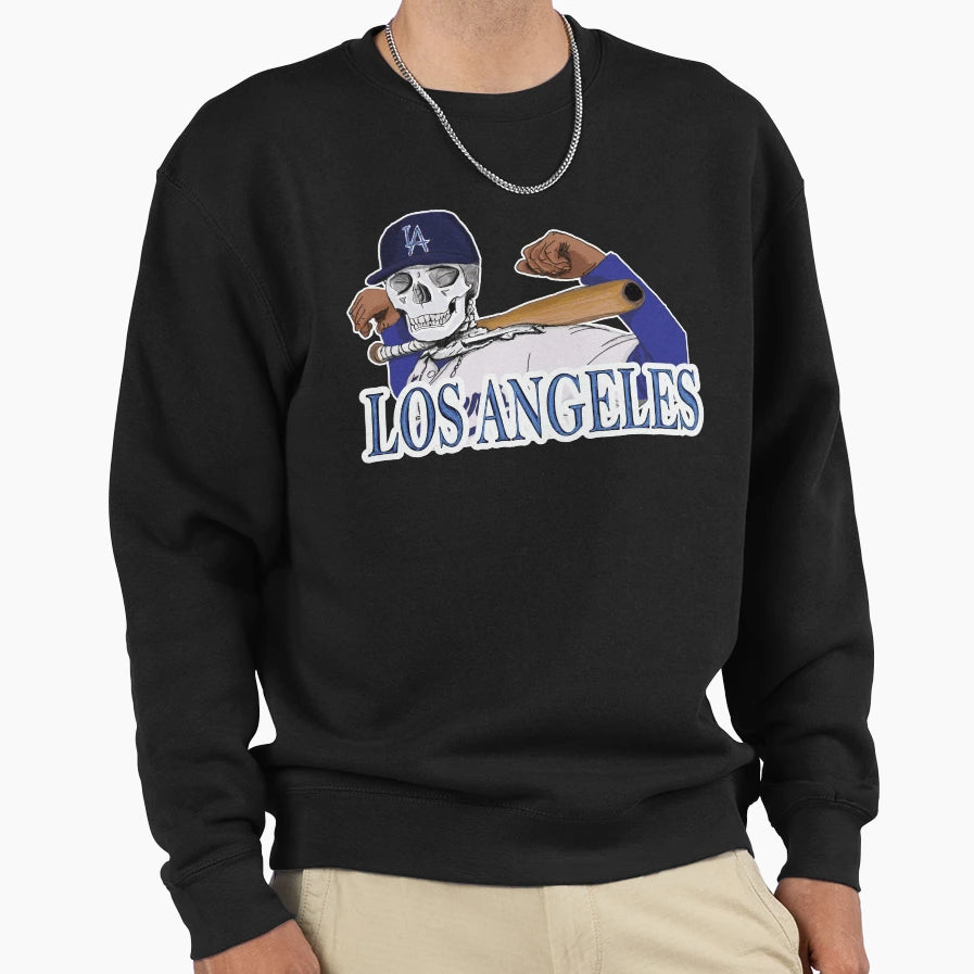 Los Angeles Skull Player Sweatshirt - Minimalist Print Unisex - T-Shirt, Sweatshirt, Hoodie
