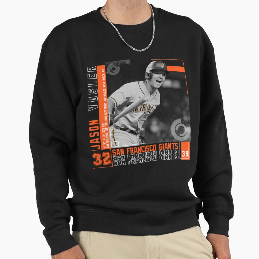 Jason Vosler Baseball Sweatshirt - Casual Everyday Wear for Adults - T-Shirt, Sweatshirt, Hoodie