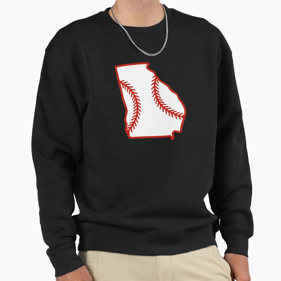 Georgia State Outline Sweatshirt - Casual Everyday Wear for Adults - T-Shirt, Sweatshirt, Hoodie