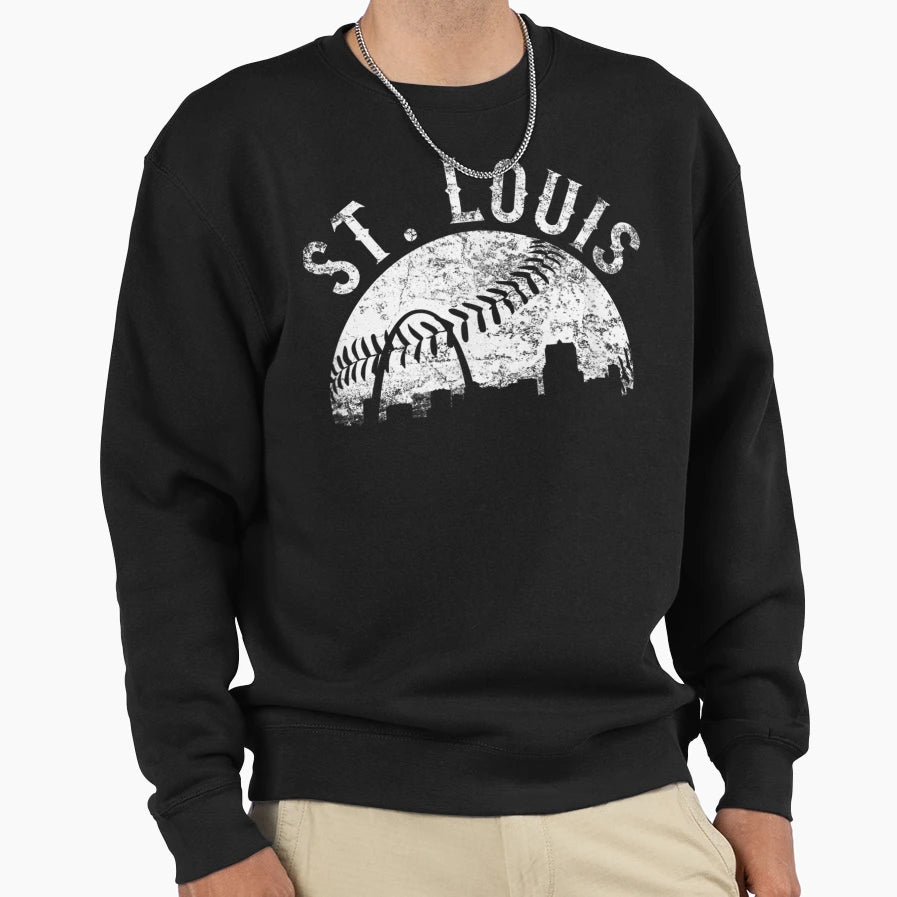 St Louis Missouri Skyline Sweatshirt - Unique Graphic for Adults - T-Shirt, Sweatshirt, Hoodie