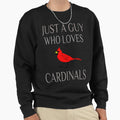 Just Guy Who Loves Cardinals Sweatshirt - Minimalist Print Men Women - T-Shirt, Sweatshirt, Hoodie