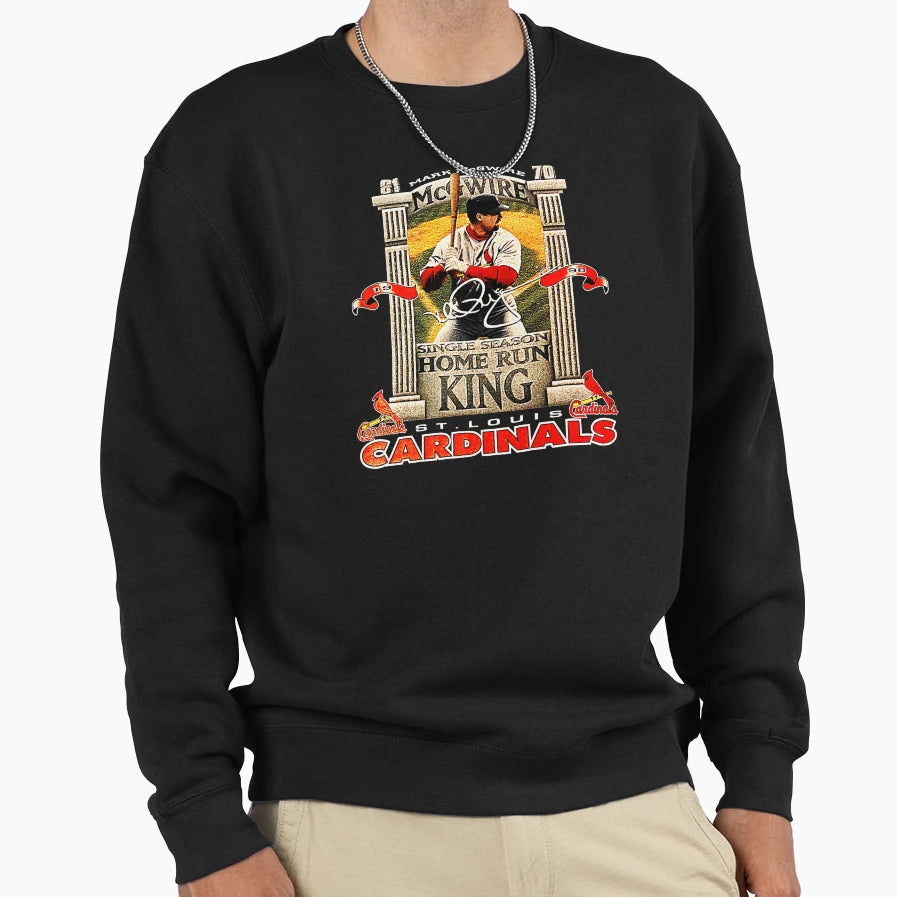 Mark Mcgwire Homerun King Sweatshirt - Novelty Apparel for Adults - T-Shirt, Sweatshirt, Hoodie