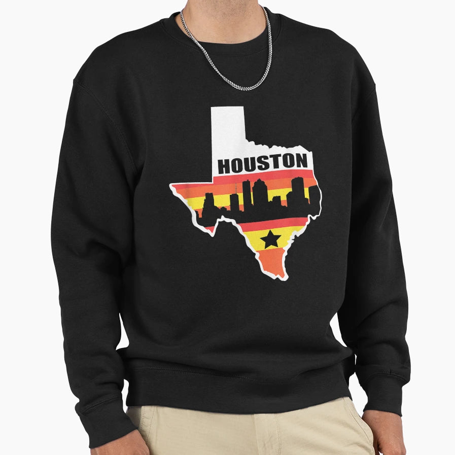 Houston Texas State Flag Houston T-Shirt - Novelty Apparel for Adults - T-Shirt, Sweatshirt, Hoodie
