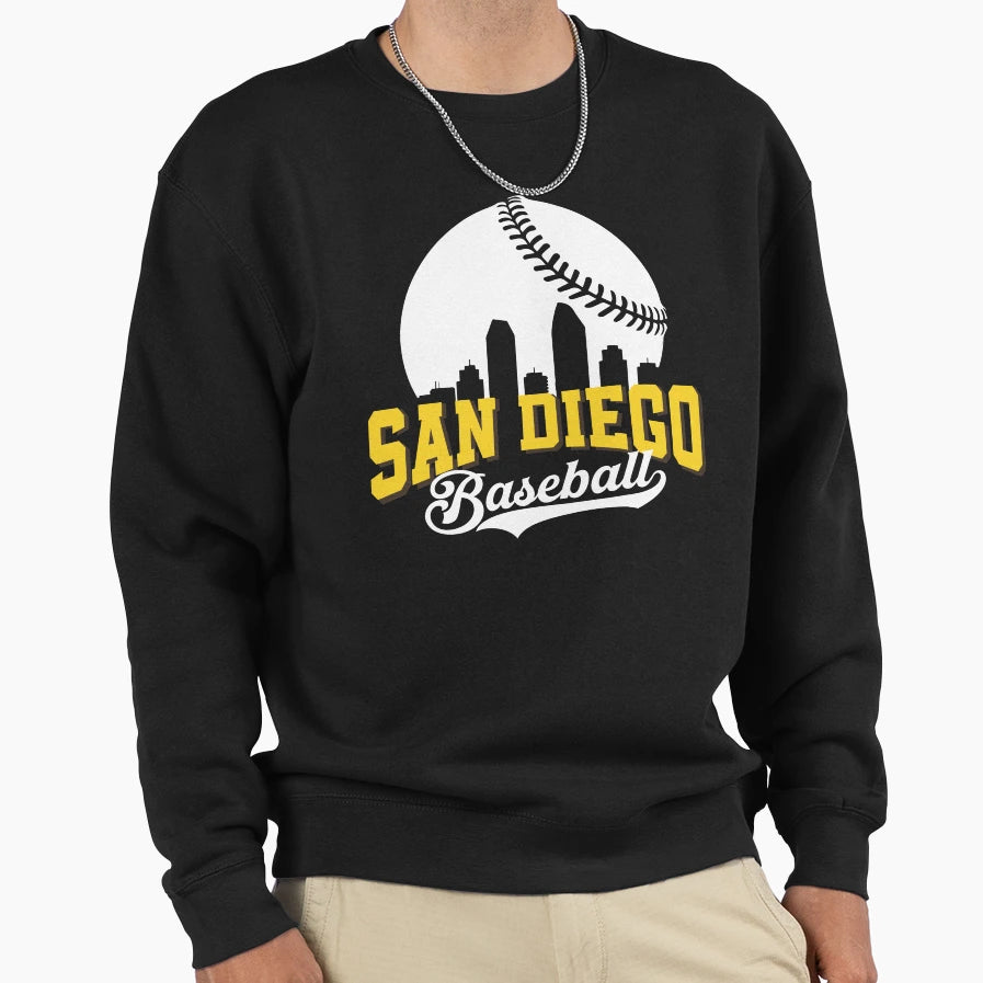 San Diego Baseball Sweatshirt - Trendy Graphic Unisex - T-Shirt, Sweatshirt, Hoodie