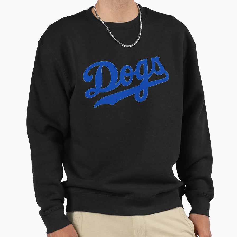 La Dogs White Sweatshirt - Casual Everyday Wear Unisex - T-Shirt, Sweatshirt, Hoodie