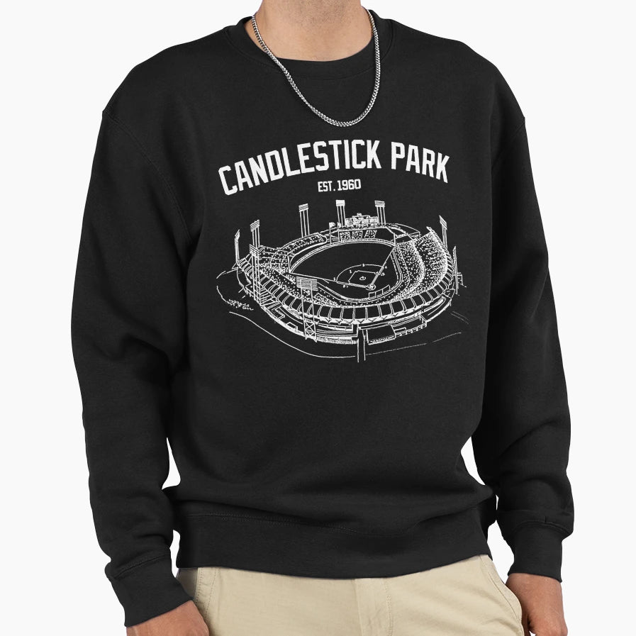 Candlestick Park Sweatshirt - Unique Graphic Men Women - T-Shirt, Sweatshirt, Hoodie