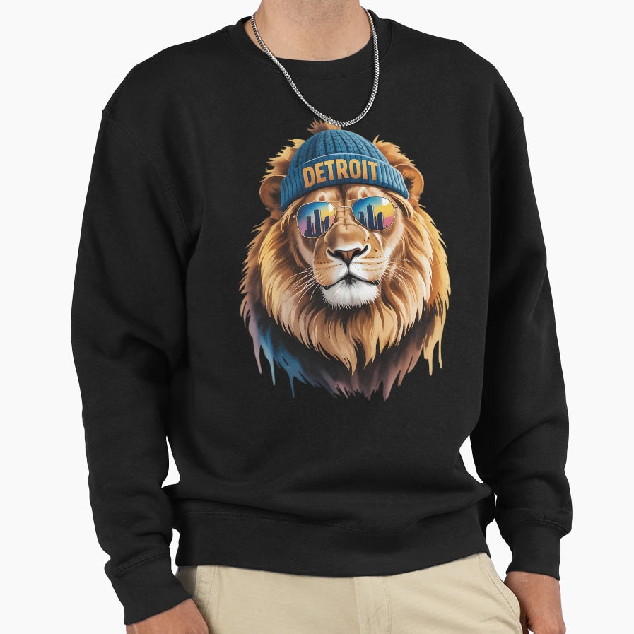 Detroit Lion City Pride Sweatshirt - Unique Graphic Unisex - T-Shirt, Sweatshirt, Hoodie