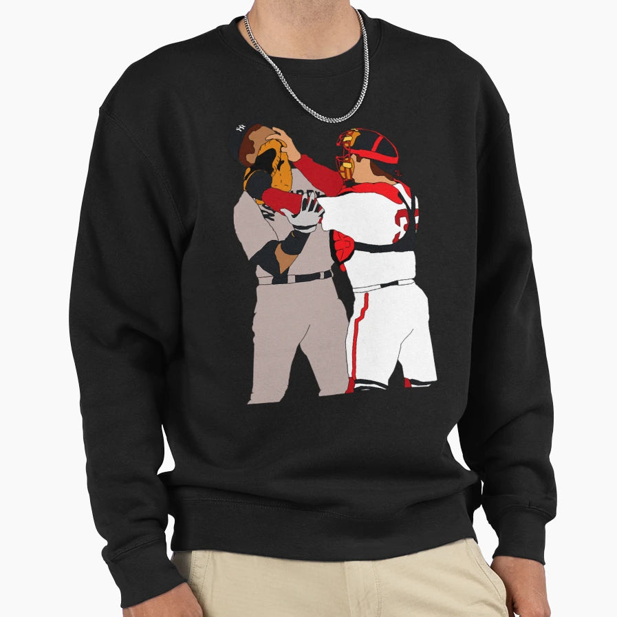Jason Varitek Alex Rodriguez Brawl Sweatshirt - Custom Art Print Men Women - T-Shirt, Sweatshirt, Hoodie