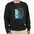 Detroit Lions Electric Blue Lion Sweatshirt - Streetwear Style Men Women - T-Shirt, Sweatshirt, Hoodie