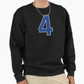 Blue Number 4 Lucky Sports Jersey Sweatshirt - Unique Graphic Men Women - T-Shirt, Sweatshirt, Hoodie