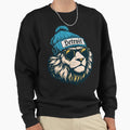 Hipster Lion Sunglasses And Detroit Sweatshirt - Unique Graphic Men Women - T-Shirt, Sweatshirt, Hoodie