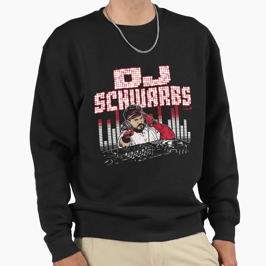 Kyle Schwarber Dj Schwarbs Sweatshirt - Minimalist Print Unisex - T-Shirt, Sweatshirt, Hoodie