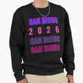 San Diego 2026 Layered Typography Sweatshirt - Custom Art Print Men Women - T-Shirt, Sweatshirt, Hoodie