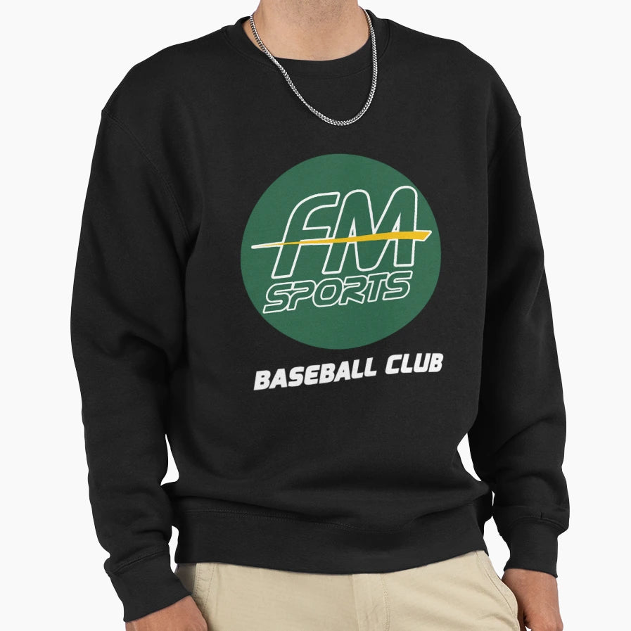 Fm Sports Baseball Club Circle Logo Sweatshirt - Unique Graphic Men Women - T-Shirt, Sweatshirt, Hoodie