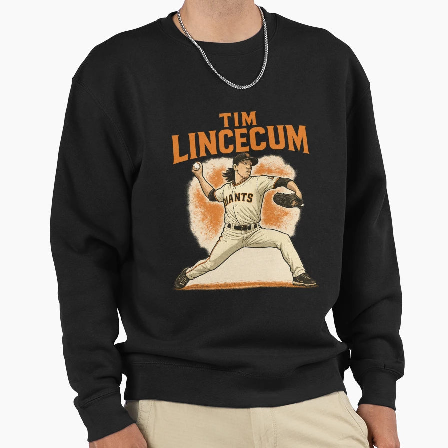 Tim Lincecum Baseball Legend Sweatshirt - Novelty Apparel Men Women - T-Shirt, Sweatshirt, Hoodie