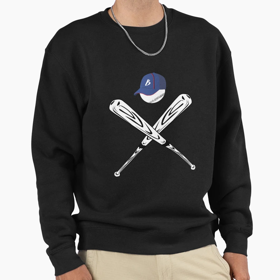Baseball Sweatshirt - Novelty Apparel Unisex - T-Shirt, Sweatshirt, Hoodie