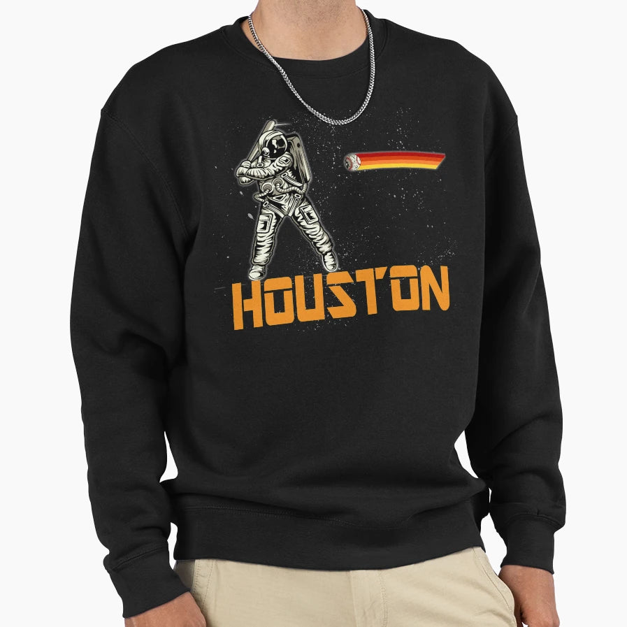 Houston Baseball Sweatshirt - Fun Novelty Design for Adults - T-Shirt, Sweatshirt, Hoodie