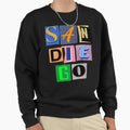 San Diego Scribble Sd Waves Sweatshirt - Unique Graphic for Adults - T-Shirt, Sweatshirt, Hoodie