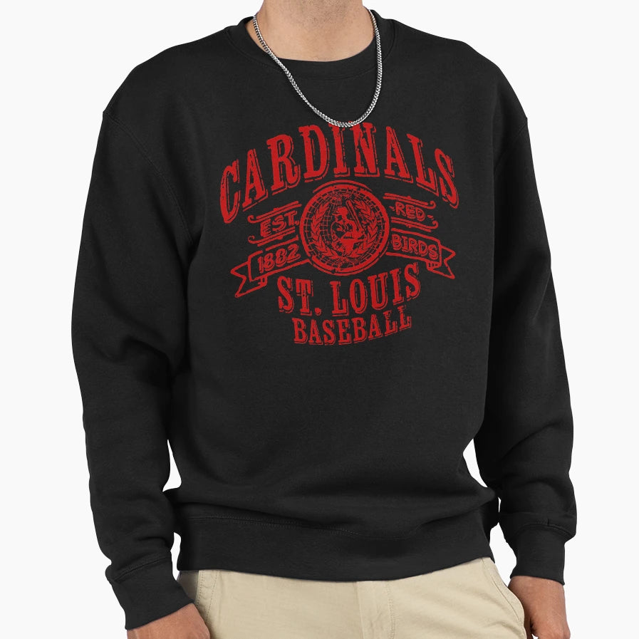 Cardinals Baseball Sweatshirt - Custom Art Print for Adults - T-Shirt, Sweatshirt, Hoodie
