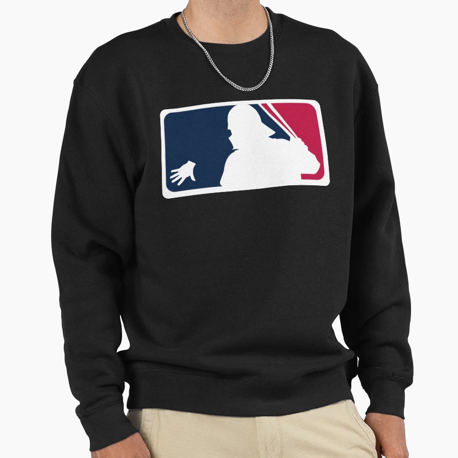 Darth Baseball Vader Player Sweatshirt - Fun Novelty Design for Adults - T-Shirt, Sweatshirt, Hoodie