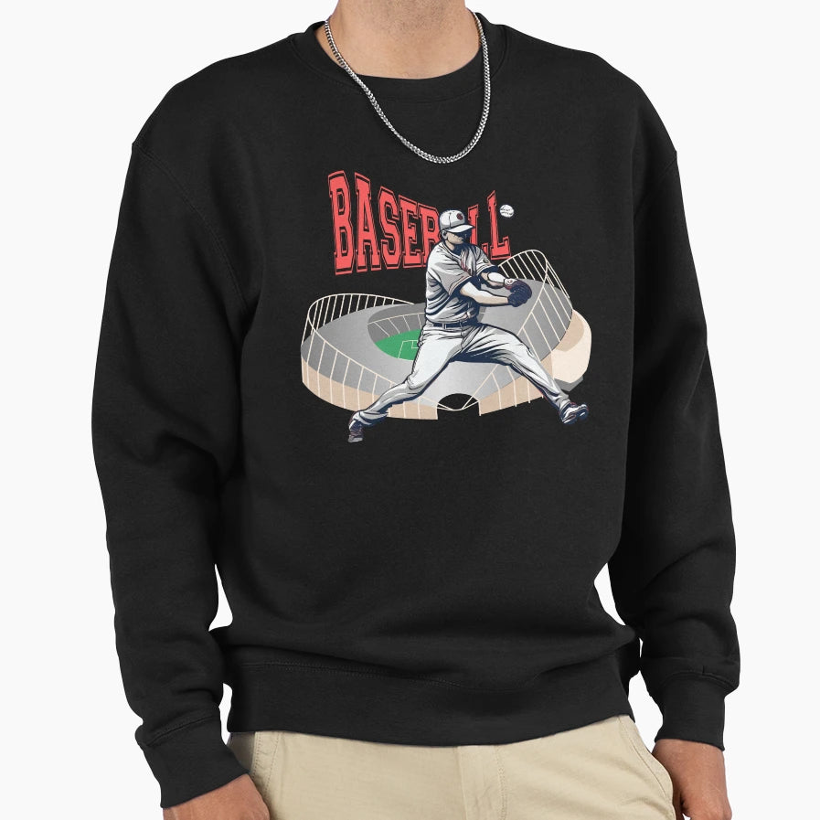 Baseball Athletic Sweatshirt - Fun Novelty Design Unisex - T-Shirt, Sweatshirt, Hoodie